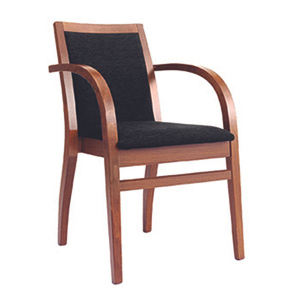 Frida Wooden Upholstered Armchair