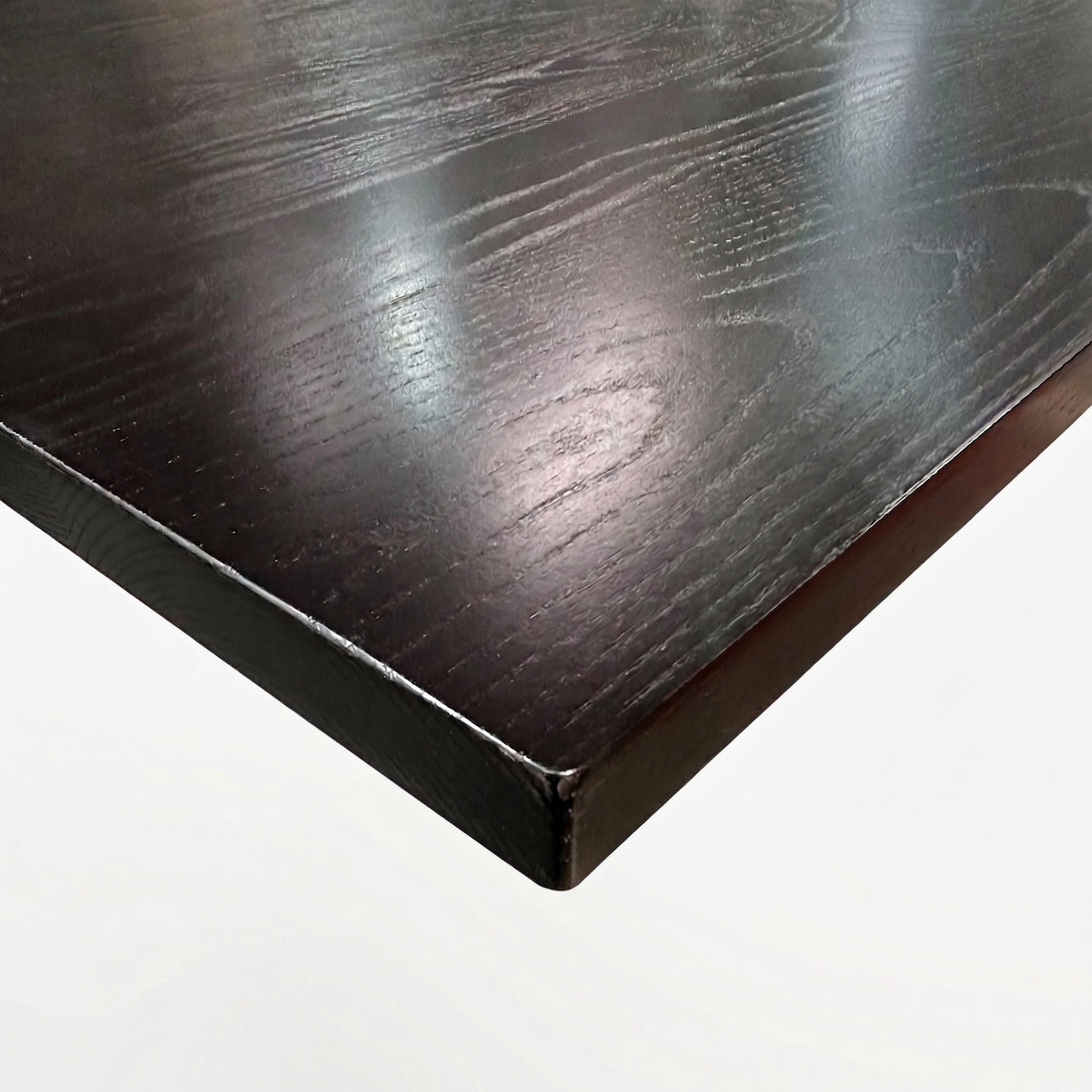 Black Ash Stained Solid Wood Table Top - 50mm