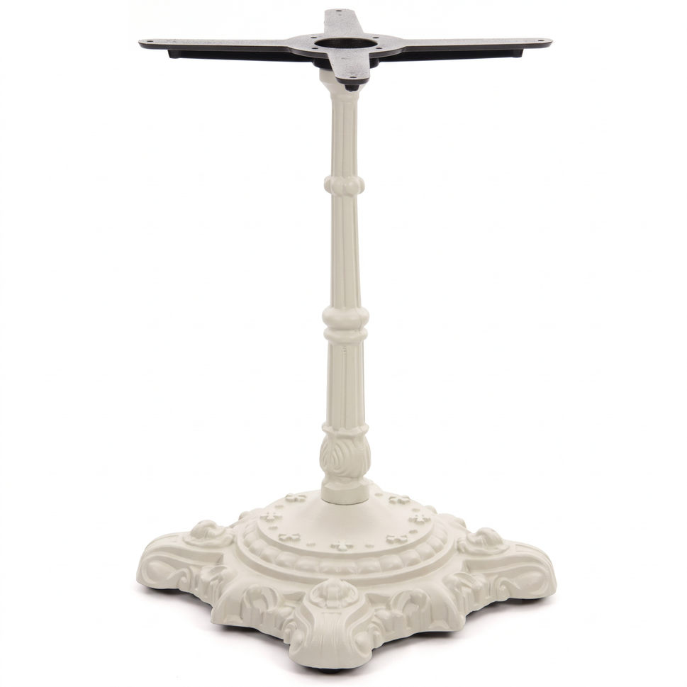 Hereford Ornate Bistro Black Cast Iron Table Base - Powdercoated