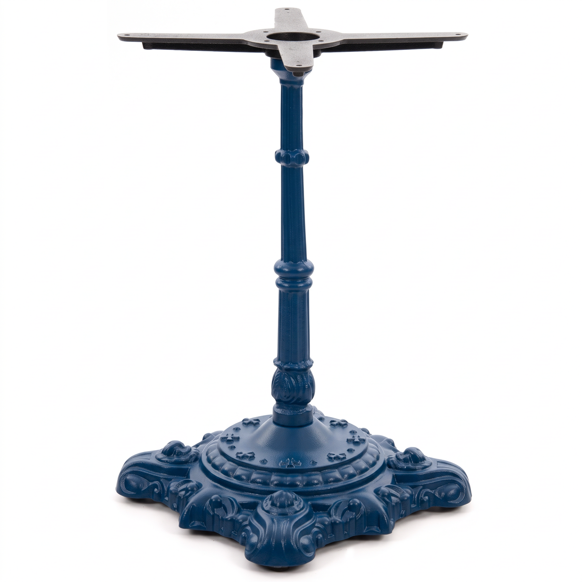 Hereford Ornate Bistro Black Cast Iron Table Base - Powdercoated