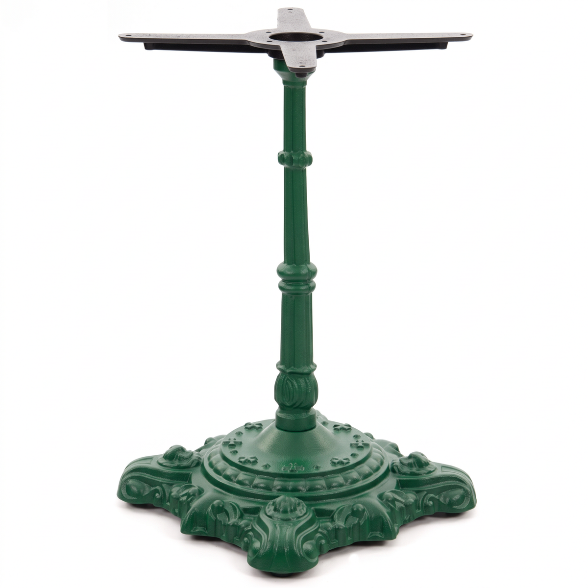 Hereford Ornate Bistro Black Cast Iron Table Base - Powdercoated