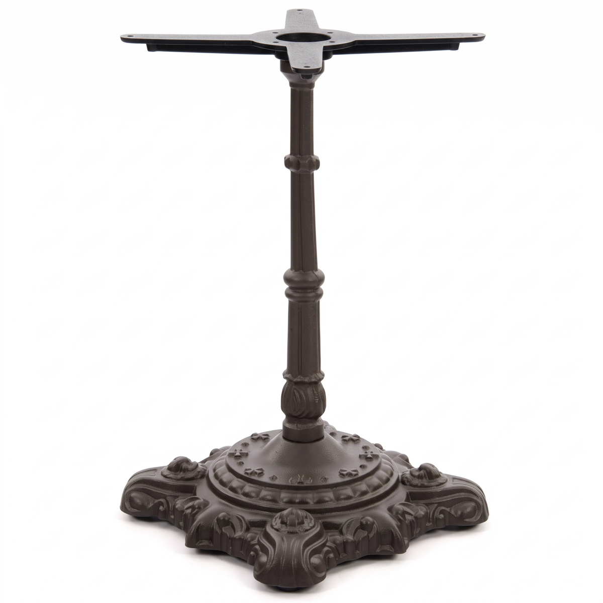 Hereford Ornate Bistro Black Cast Iron Table Base - Powdercoated