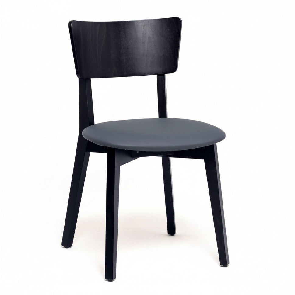 Polis Wooden Upholstered Side Chair