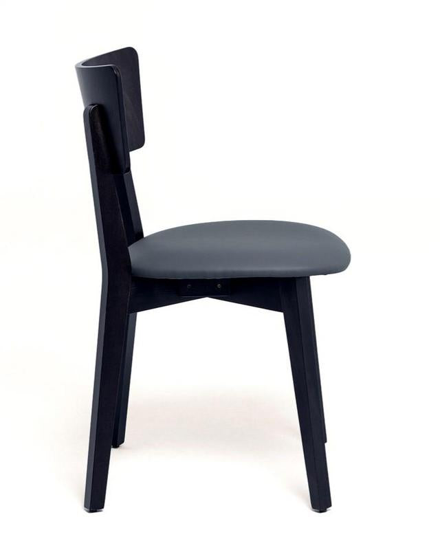 Polis Wooden Upholstered Side Chair