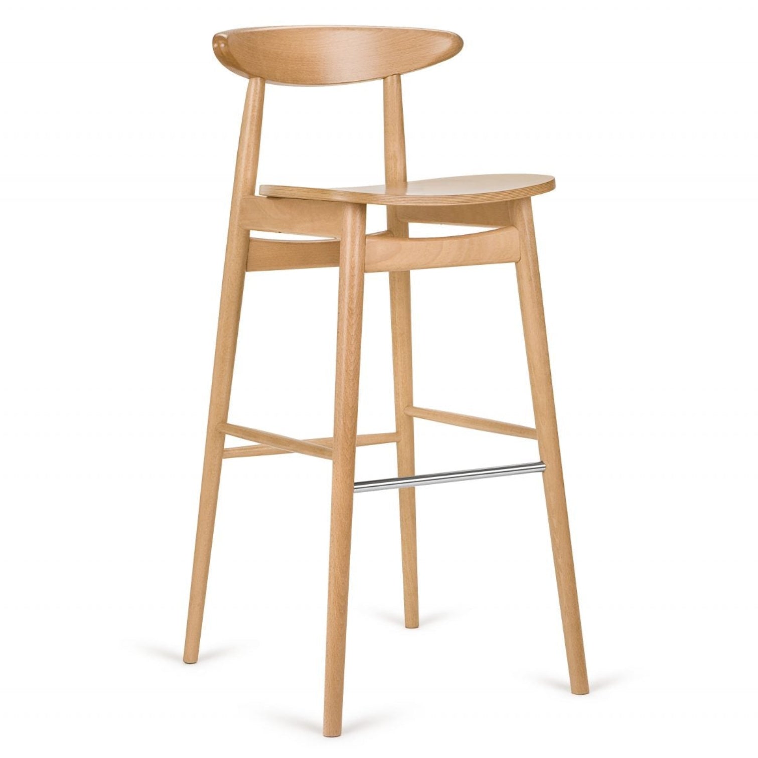 Kitty Wooden Bar Stool