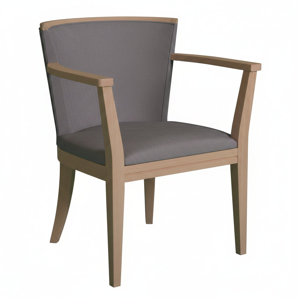 Harper Wooden Upholstered Armchair