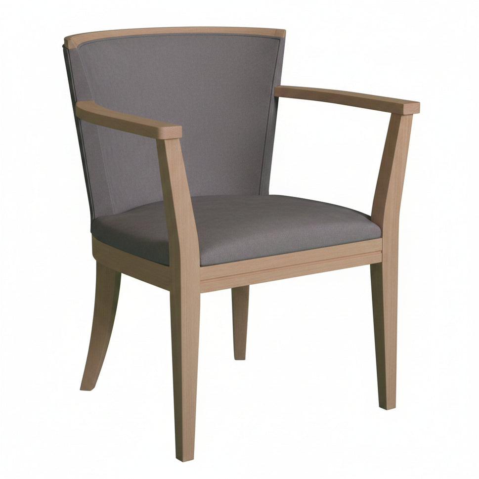 Harper Wooden Upholstered Armchair