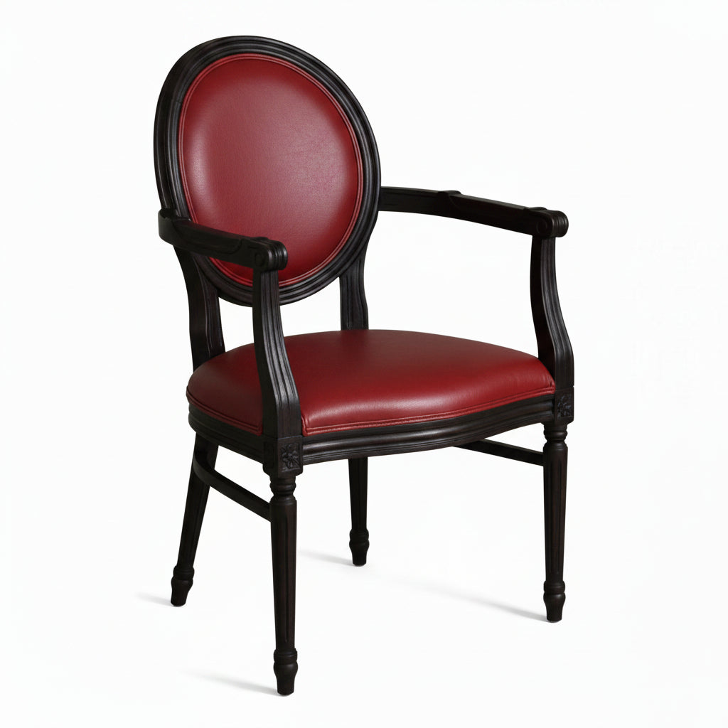 Anne Wooden Upholstered Armchair