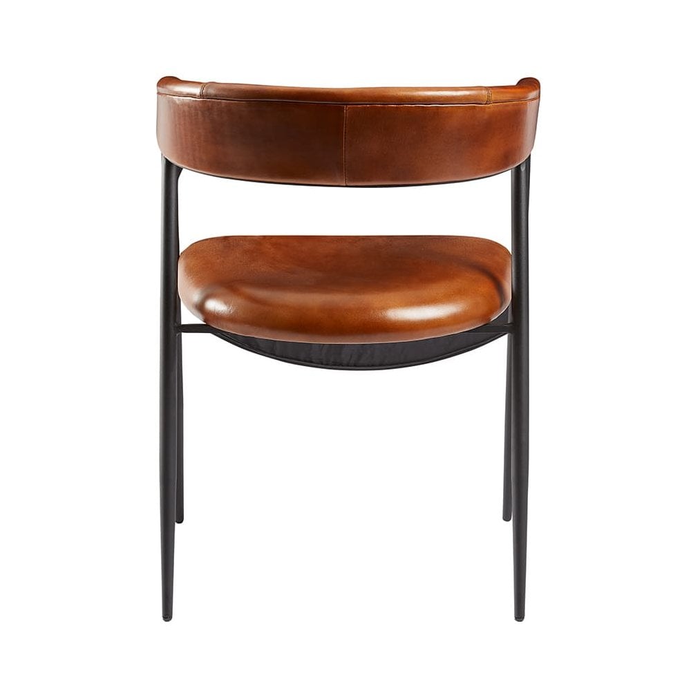 Mario Armchair - Genuine Tawny Leather