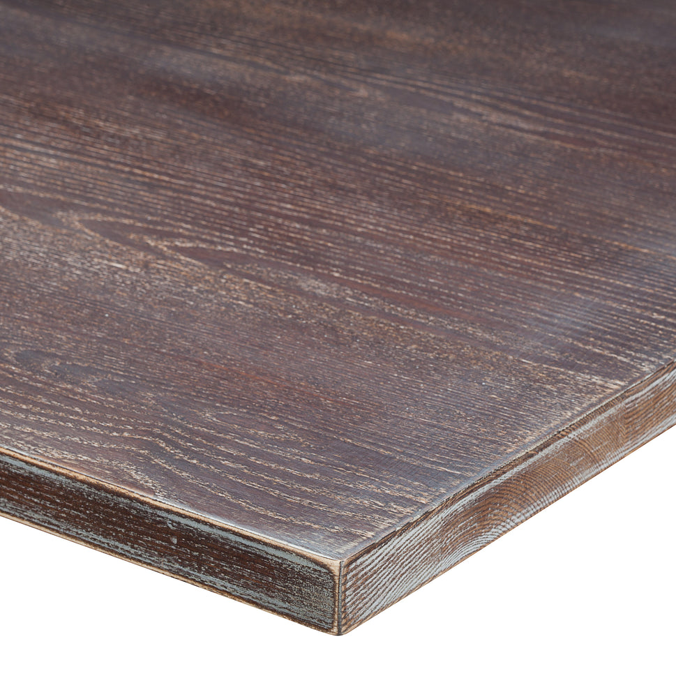 Lime Wash Solid Wood Table Top - Light Walnut - 25mm