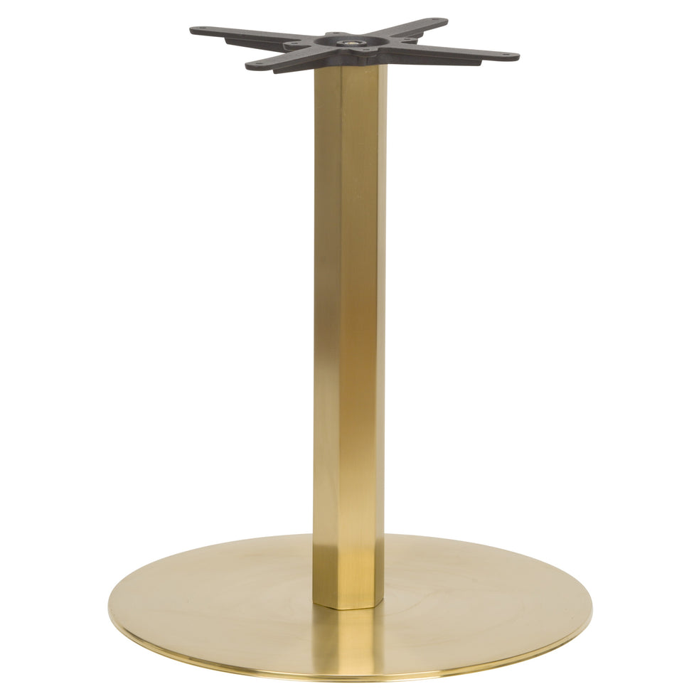 Luxor Round Vintage Brass Table Base - Large