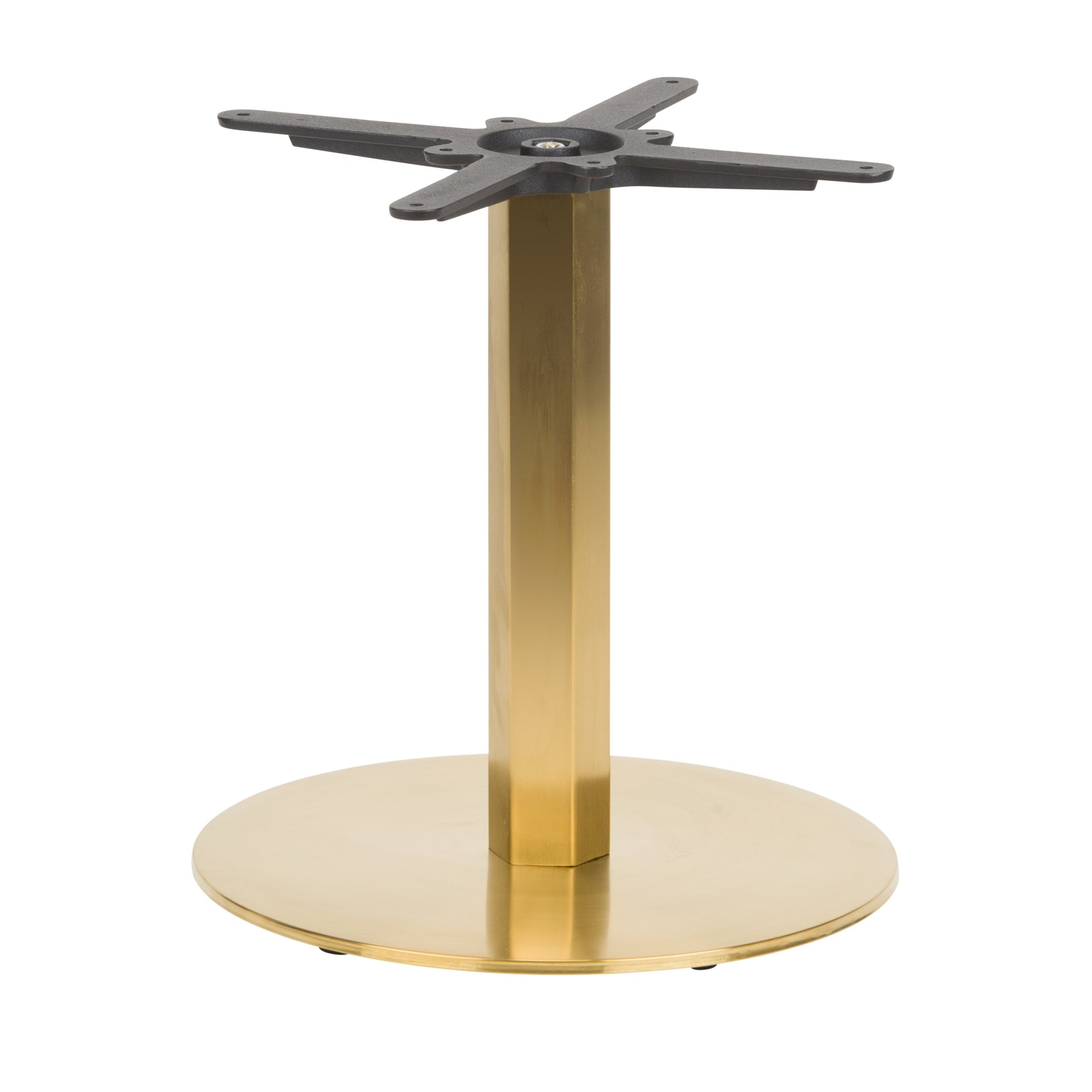 Luxor Round Vintage Brass Table Base - Small