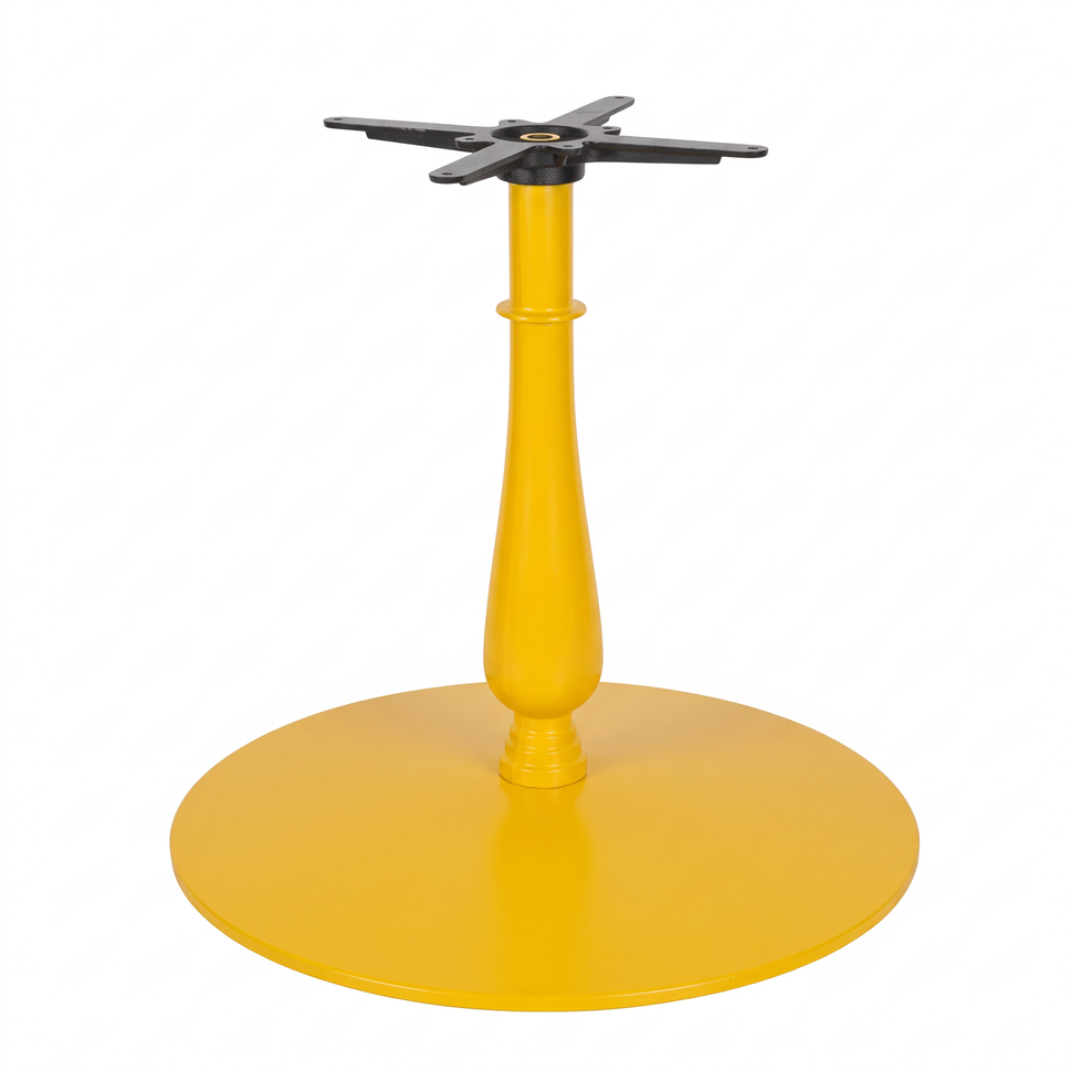 Manor Extra Large Candelabra Black Cast Iron Table Base - Powdercoated