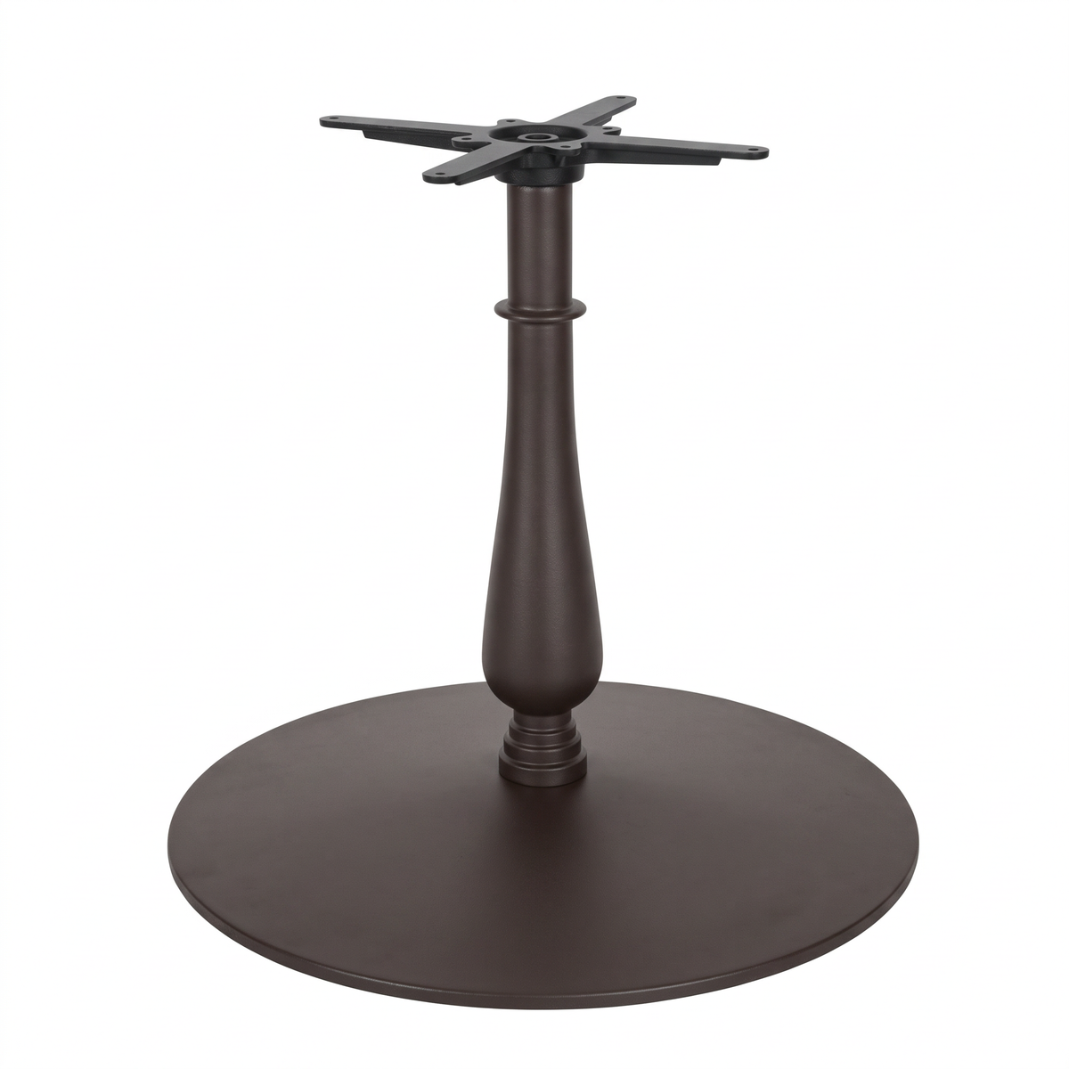 Manor Extra Large Candelabra Black Cast Iron Table Base - Powdercoated