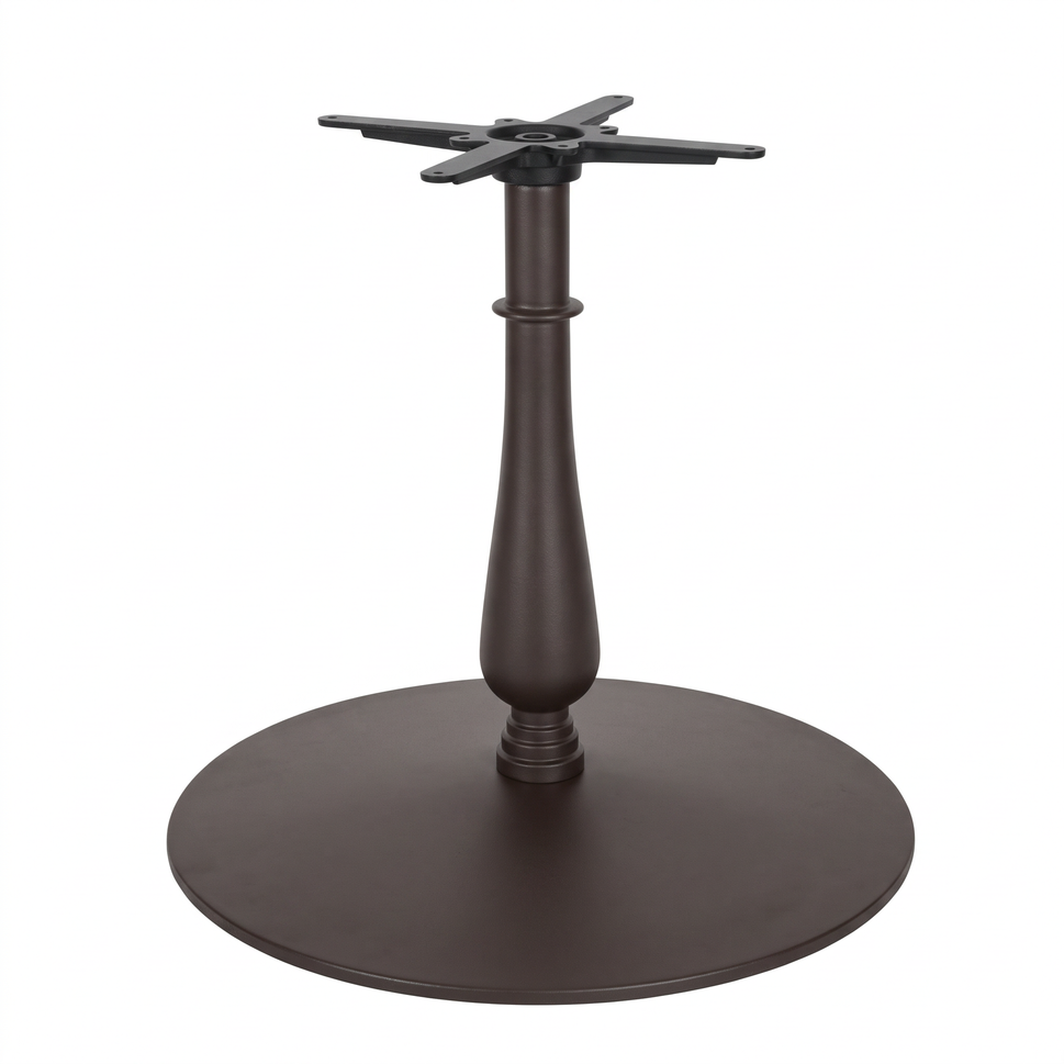 Manor Extra Large Candelabra Black Cast Iron Table Base - Powdercoated