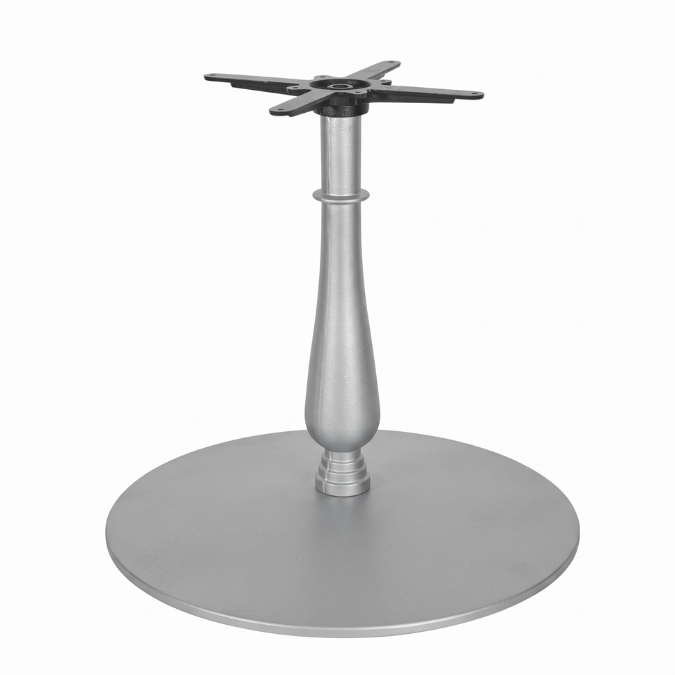 Manor Extra Large Candelabra Black Cast Iron Table Base - Powdercoated