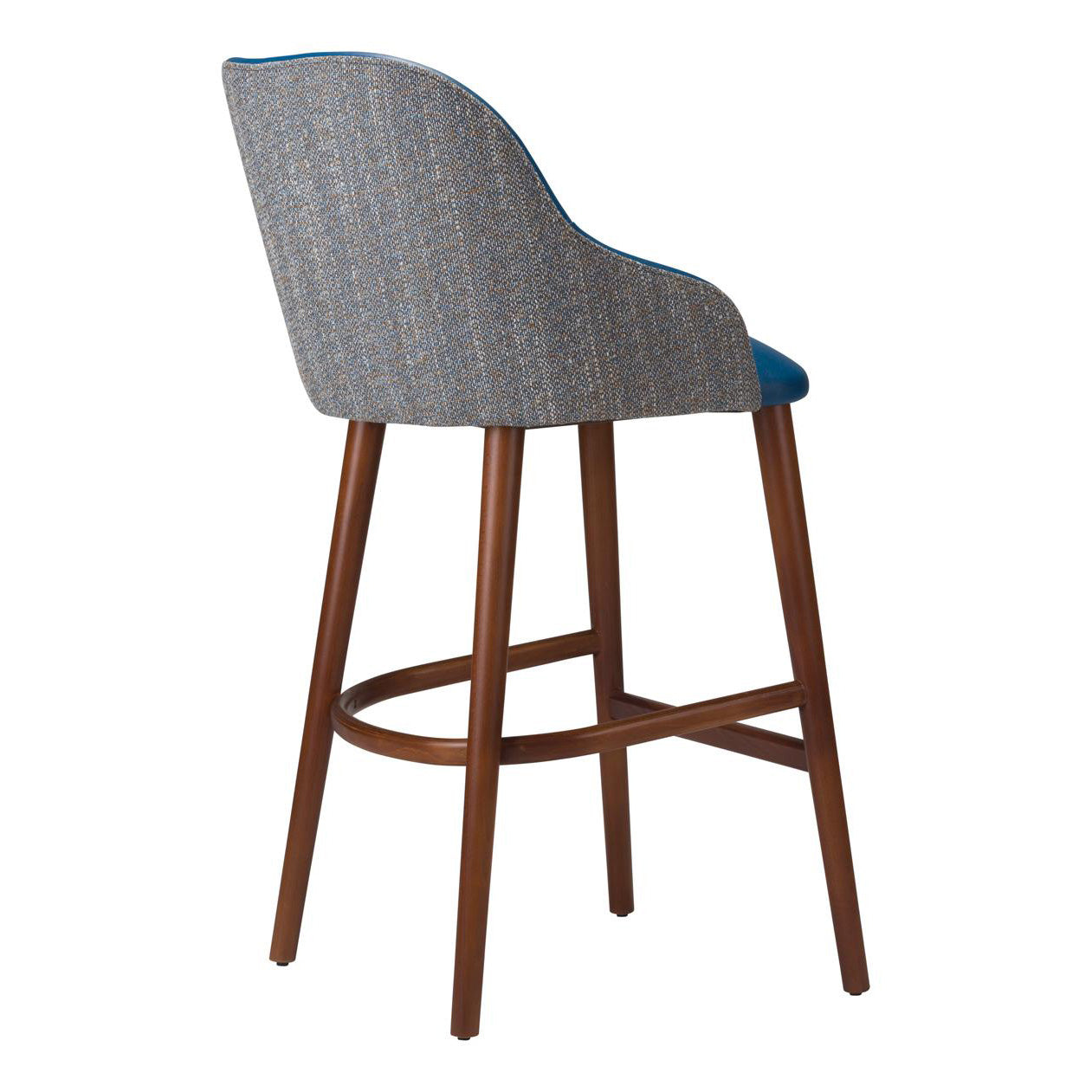 Onyx Upholstered Arm Bar Stool