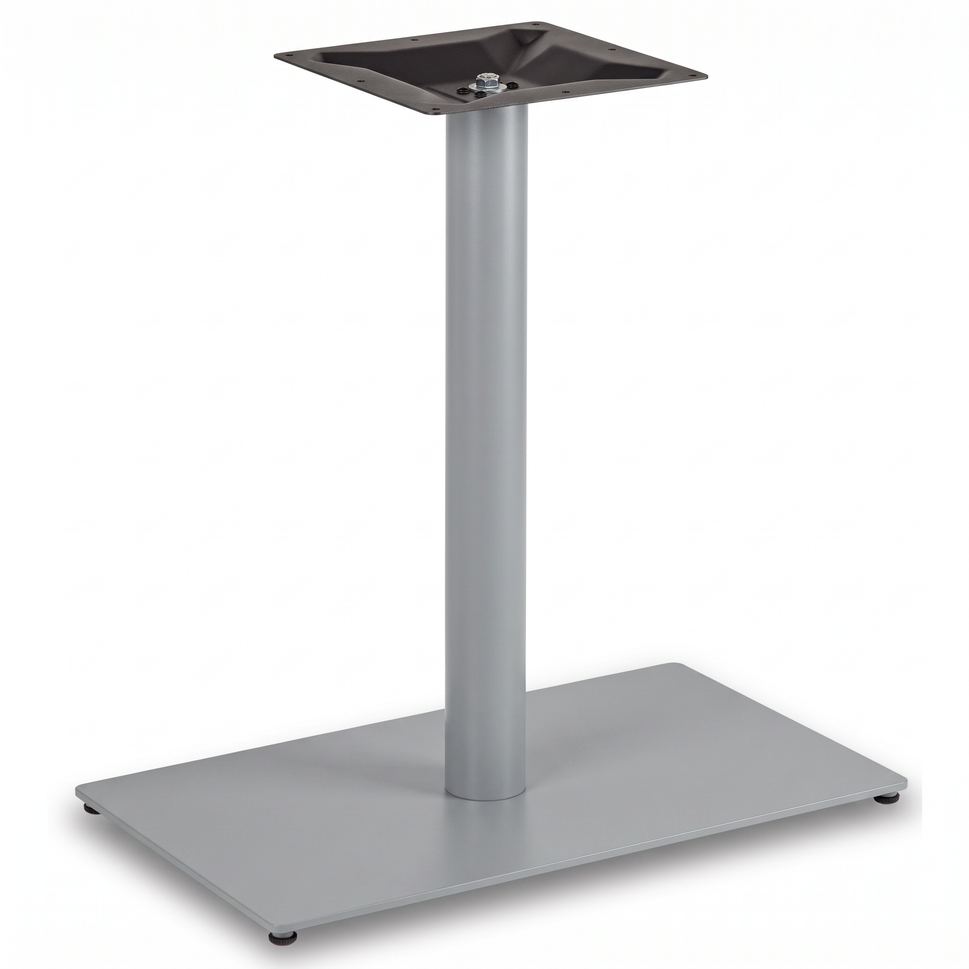 Profile Rectangle Single Pedestal Cast Iron Table Base - Powdercoated
