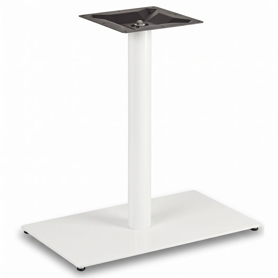 Profile Rectangle Single Pedestal Cast Iron Table Base - Powdercoated