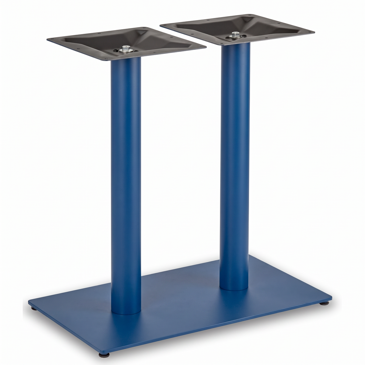 Profile Rectangle Twin Pedestal Cast Iron Table Base - Powdercoated
