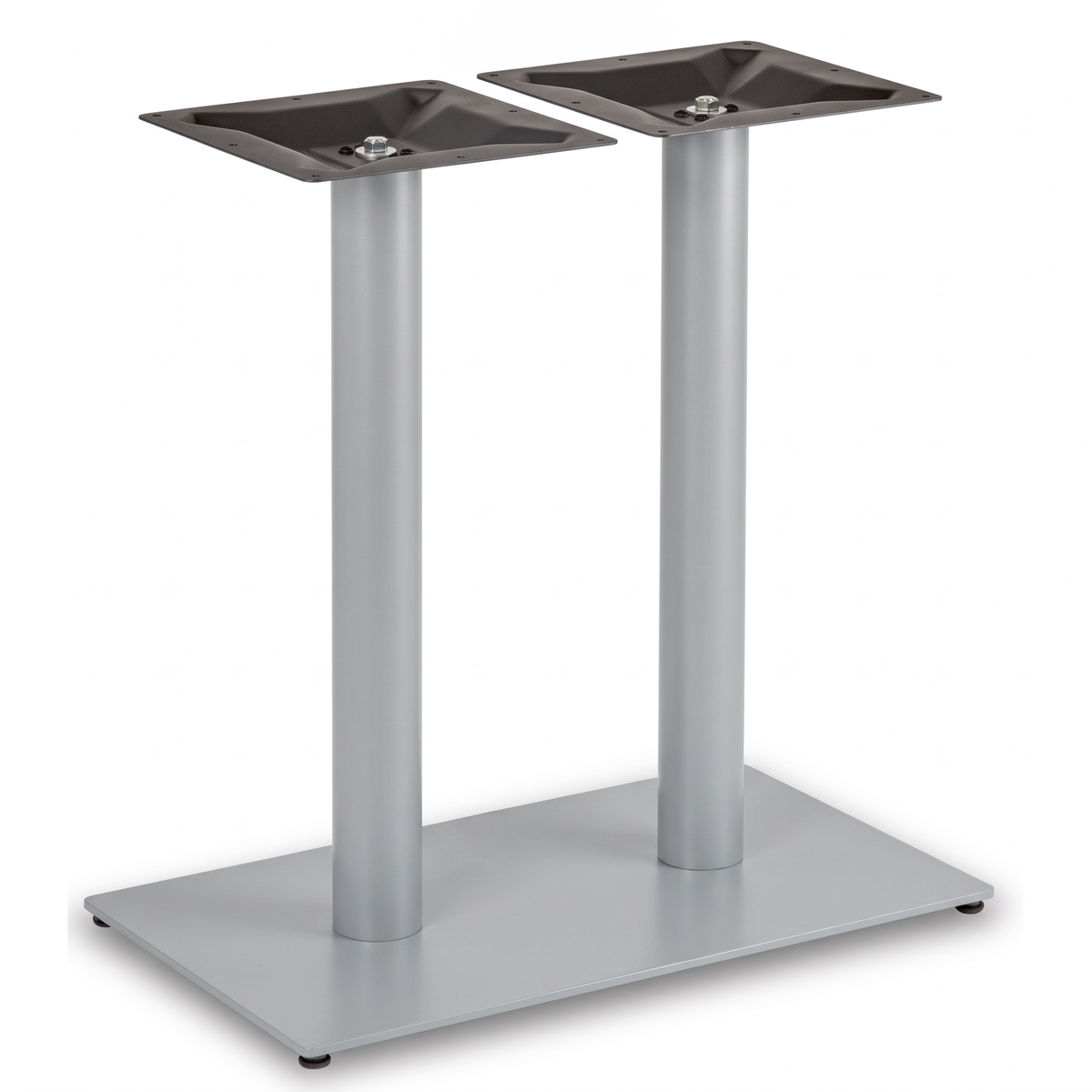Profile Rectangle Twin Pedestal Cast Iron Table Base - Powdercoated
