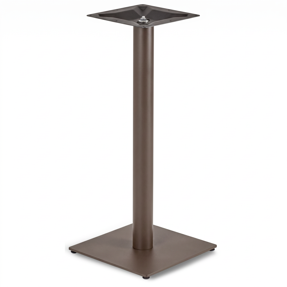 Profile Small Square Cast Iron Table Base - Powdercoated