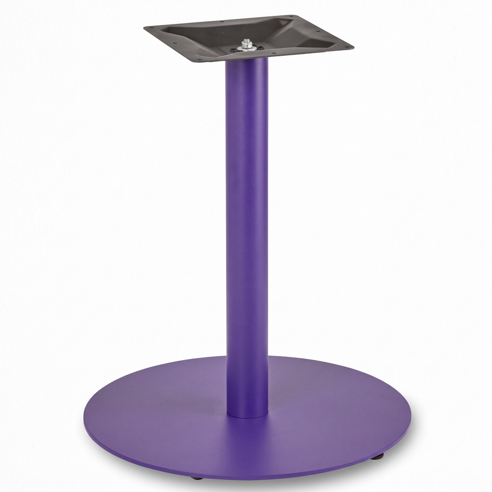 Profile Large Round Cast Iron Table Base - Powdercoated