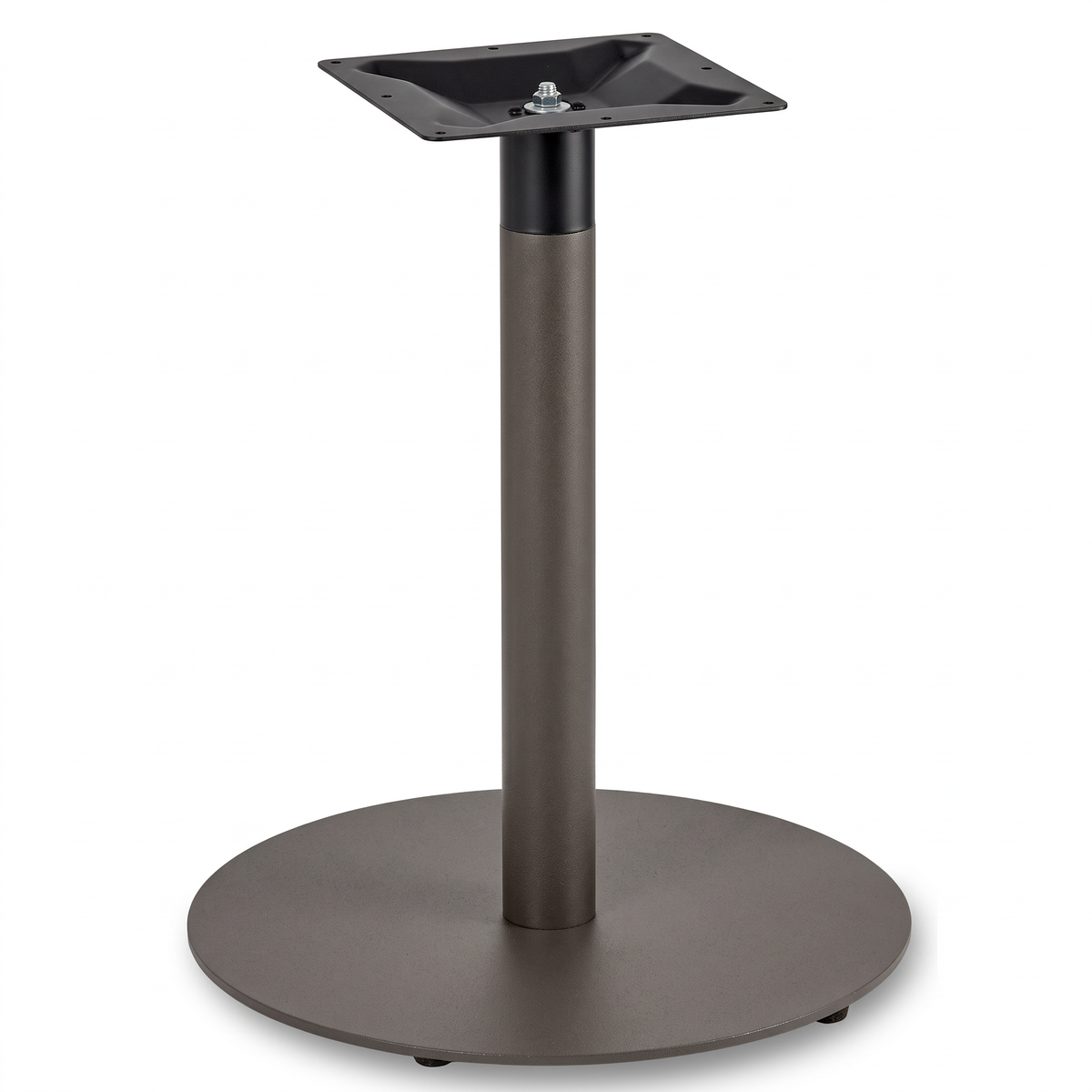 Profile Large Round Cast Iron Table Base - Powdercoated