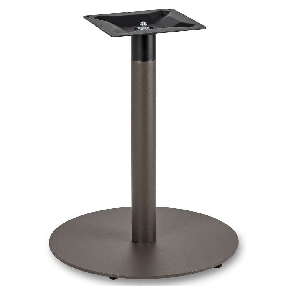 Profile Large Round Cast Iron Table Base - Powdercoated