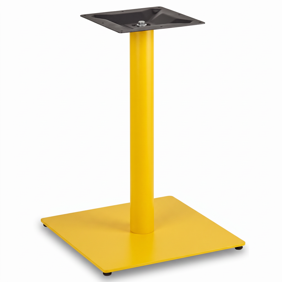 Profile Large Square Cast Iron Table Base - Powdercoated