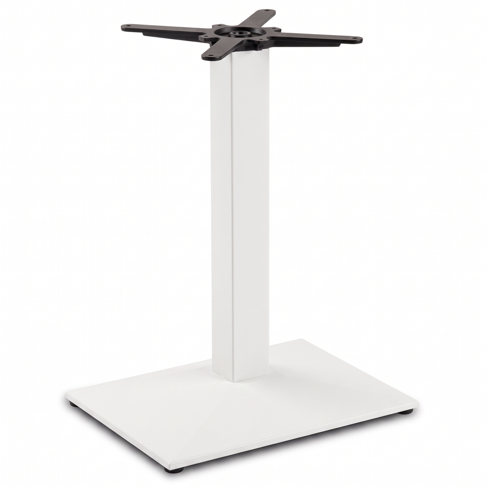 Pyramid Rectangular Single Pedestal Cast Iron Table Base - Powdercoated