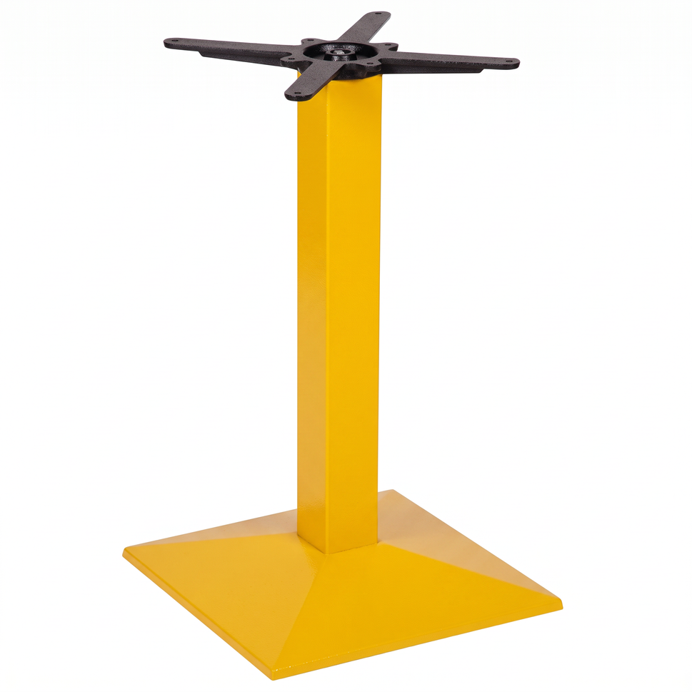 Pyramid Square Cast Iron Table Base - Powdercoated