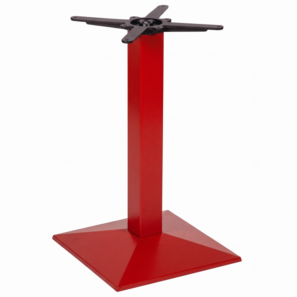Pyramid Square Cast Iron Table Base - Powdercoated