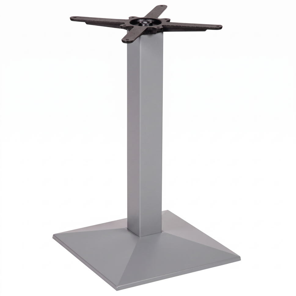 Pyramid Square Cast Iron Table Base - Powdercoated