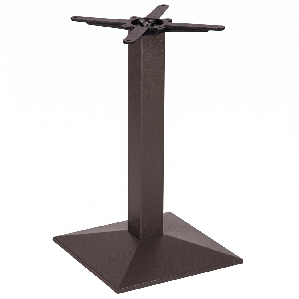 Pyramid Square Cast Iron Table Base - Powdercoated
