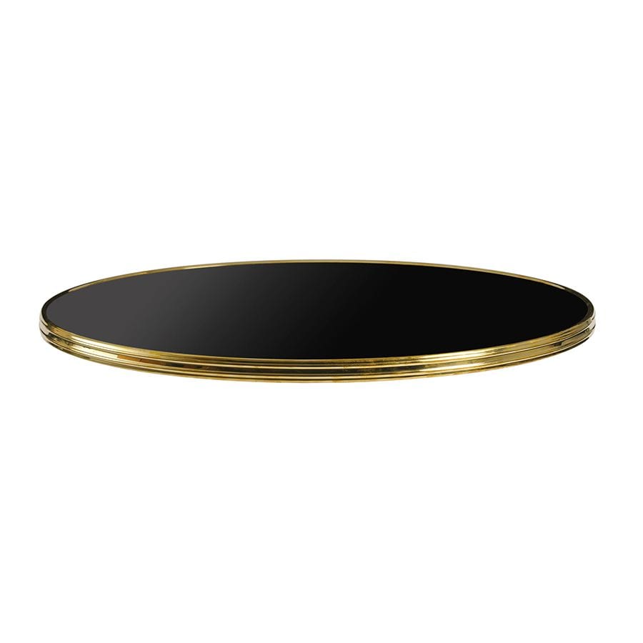Parisian Black and Gold Restaurant Table Top - 25mm