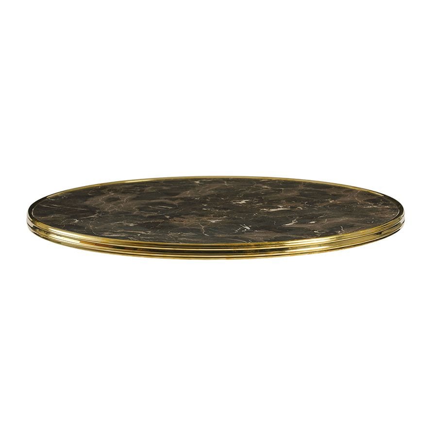 Parisian Grey and Gold Restaurant Table Top - 25mm