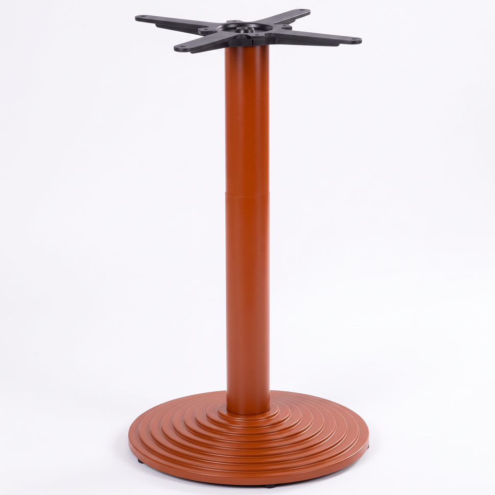 Ripple Round Black Cast Iron Table Base - Powdercoated