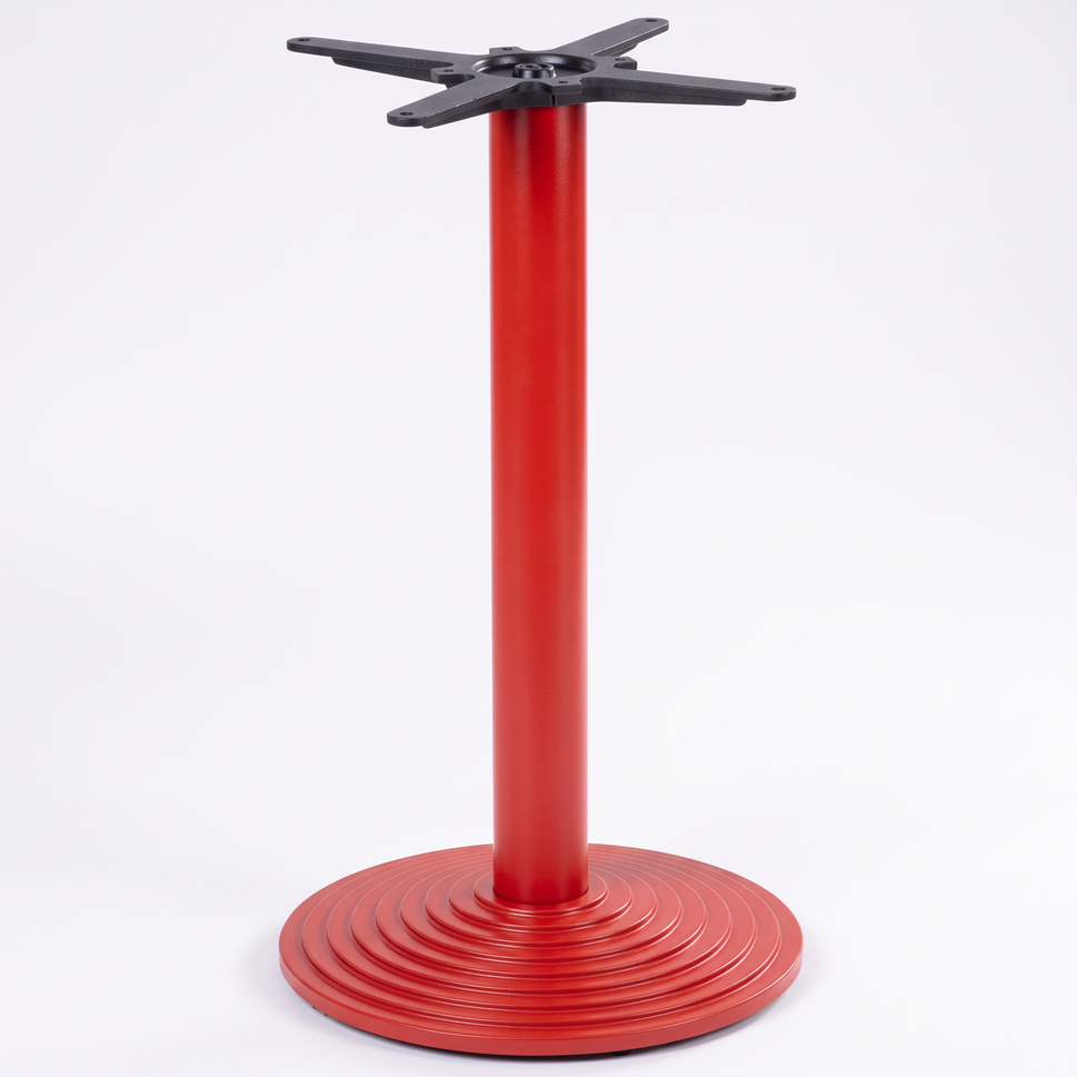 Ripple Round Black Cast Iron Table Base - Powdercoated