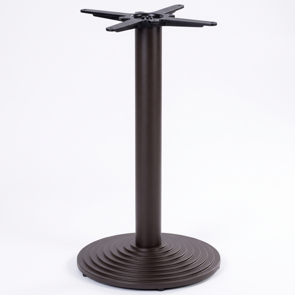 Ripple Round Black Cast Iron Table Base - Powdercoated