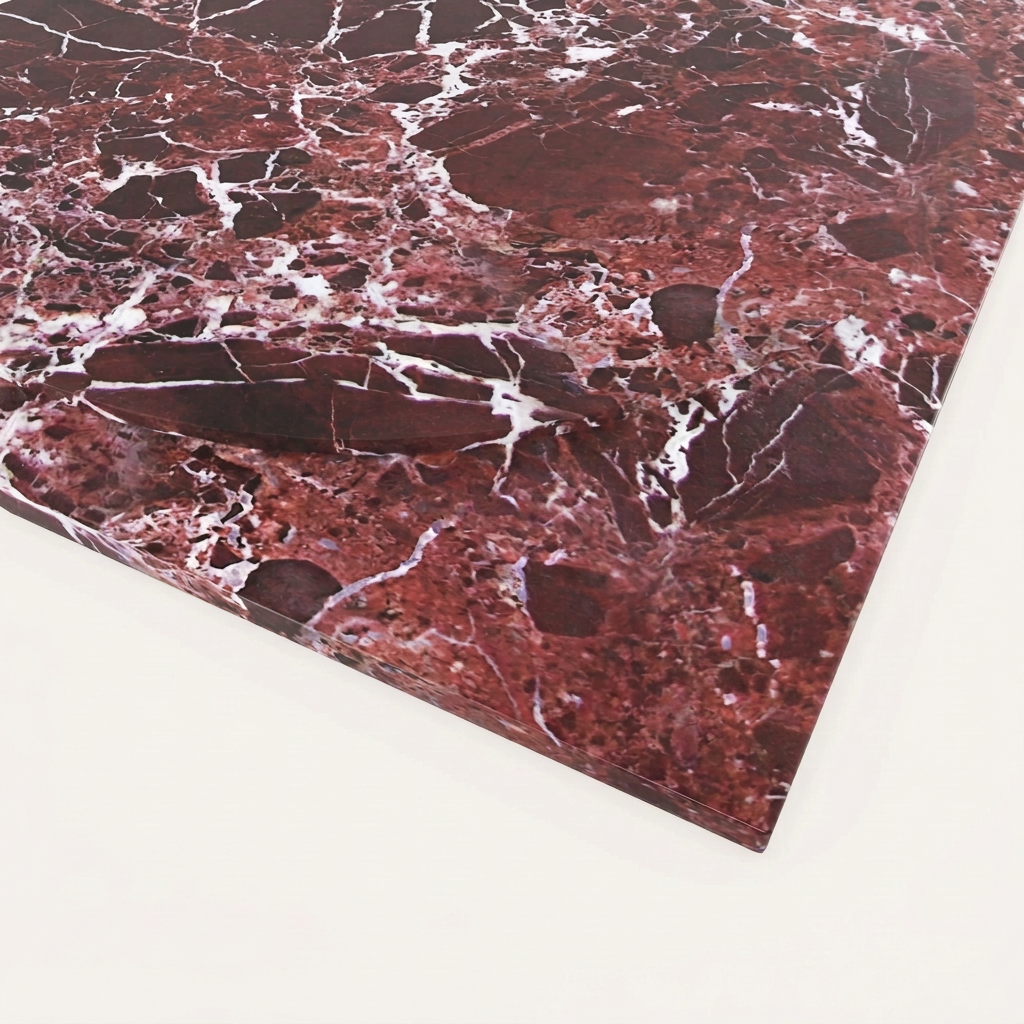 Rosso Levanto Real Marble Restaurant Table Top - 20mm
