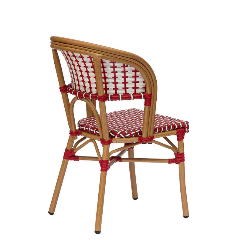 Champagne Outdoor Stacking Bistro Side Chair