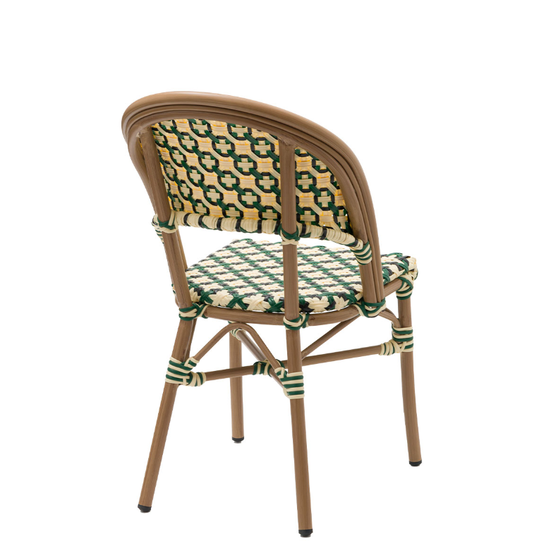 Louvre Outdoor Bistro Stacking Side Chair