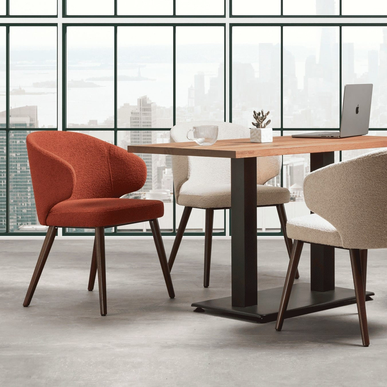 Selma Boucle Upholstered Armchair