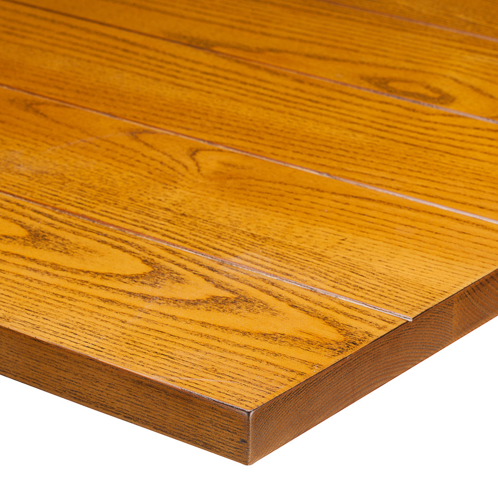 Slat Solid Wood Table Top - Light Oak - 25mm