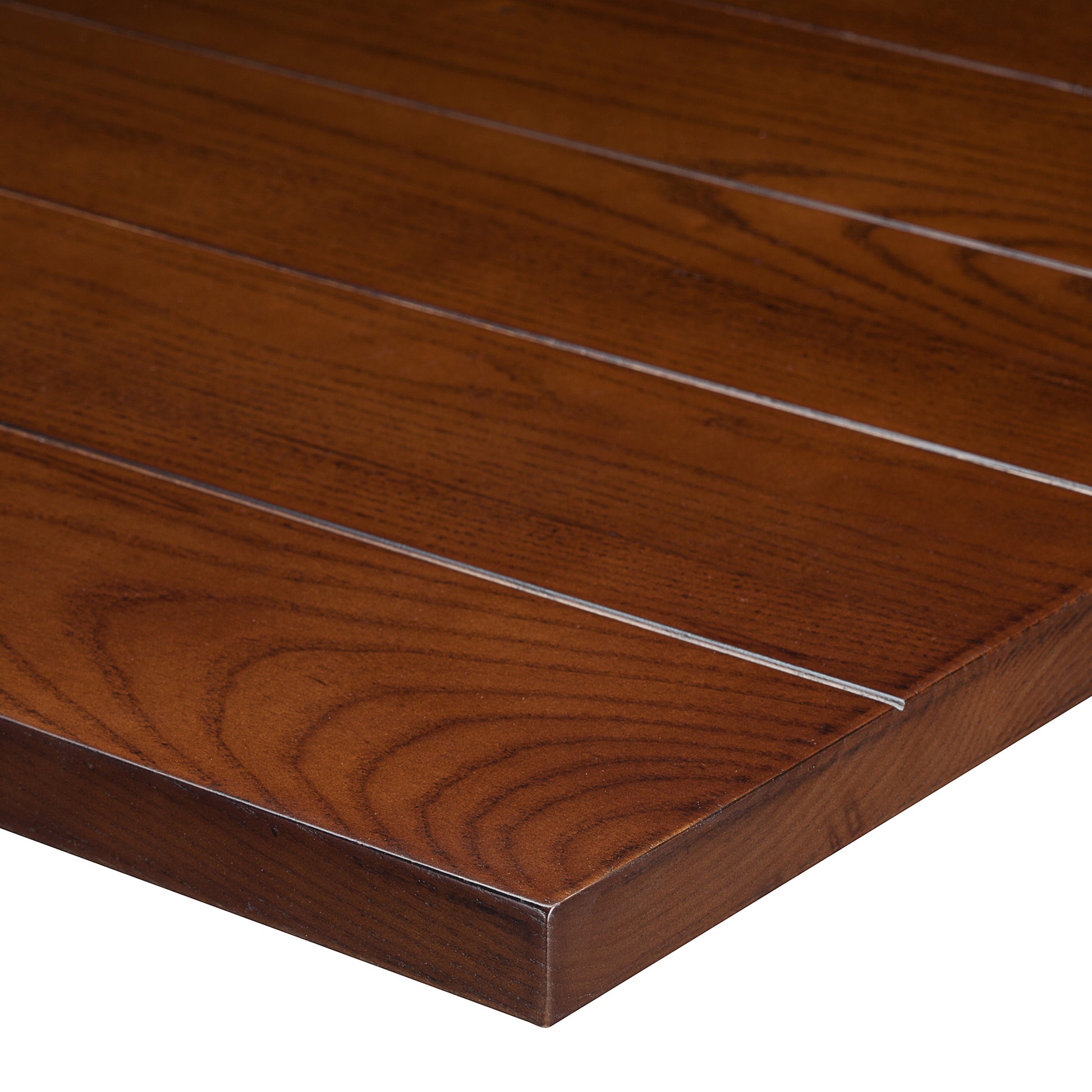 Slat Solid Wood Table Top - Light Walnut - 25mm