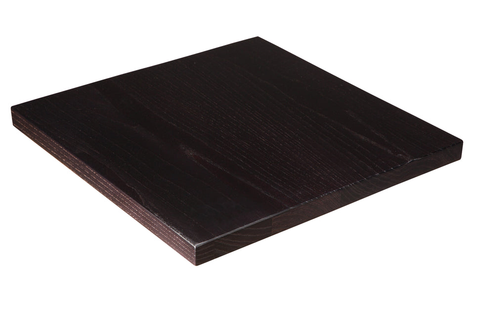 Black Ash Stained Solid Wood Table Top - 25mm