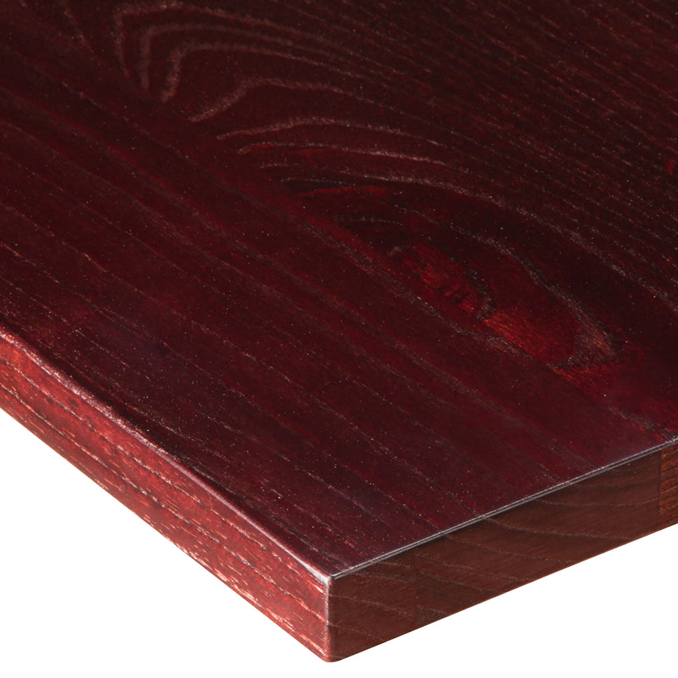 Mahogany Ash Stained Solid Wood Table Top - 25mm