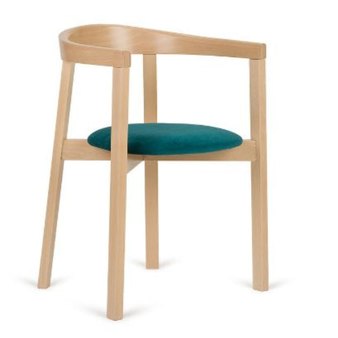 Turnham Wooden Upholstered Armchair