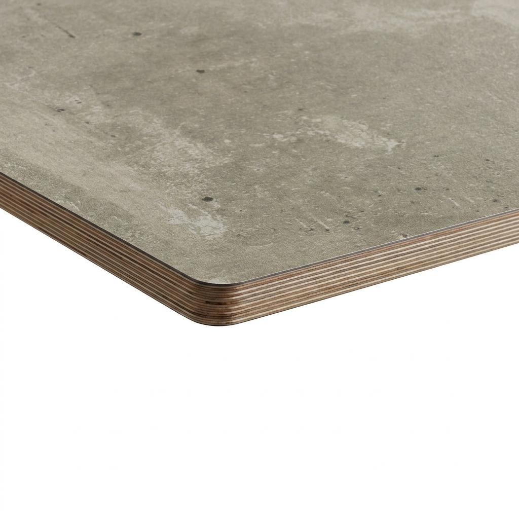Textured Cement Restaurant Laminate Table Top - 25mm